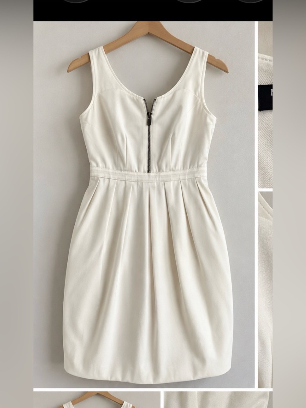 Marc New York Andrew Marc Cream White Sleeveless Dress Size 8